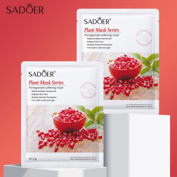 SADOER Revitalizing sheet face mask with pomegranate extract